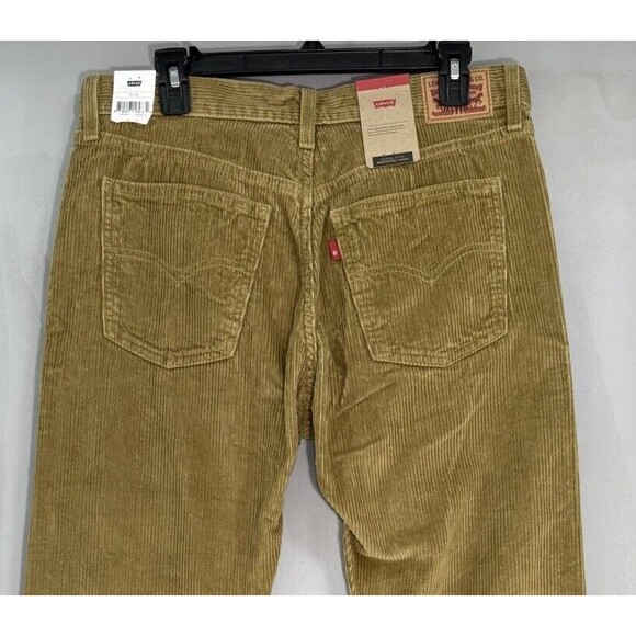Levi’s Women’s Khaki Brown Corduroy Pants Jeans 31 X 30‎ NWT Irregular - Picture 4 of 6